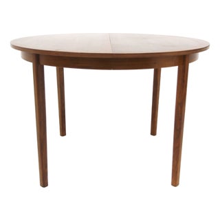 Scandinavian Walnut Dining Table, 1960s For Sale