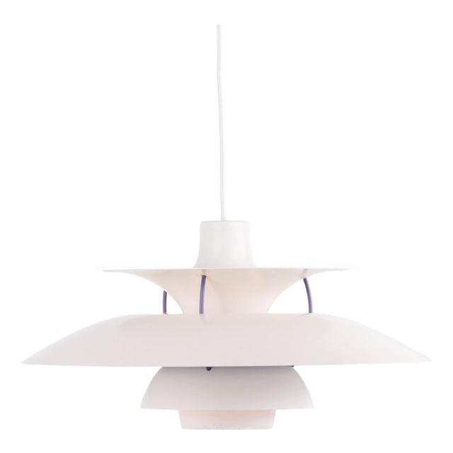 Model PH 5 Pendant Light in White Lacquered Metal by Poul Henningsen for Louis Poulsen, 2010 For Sale