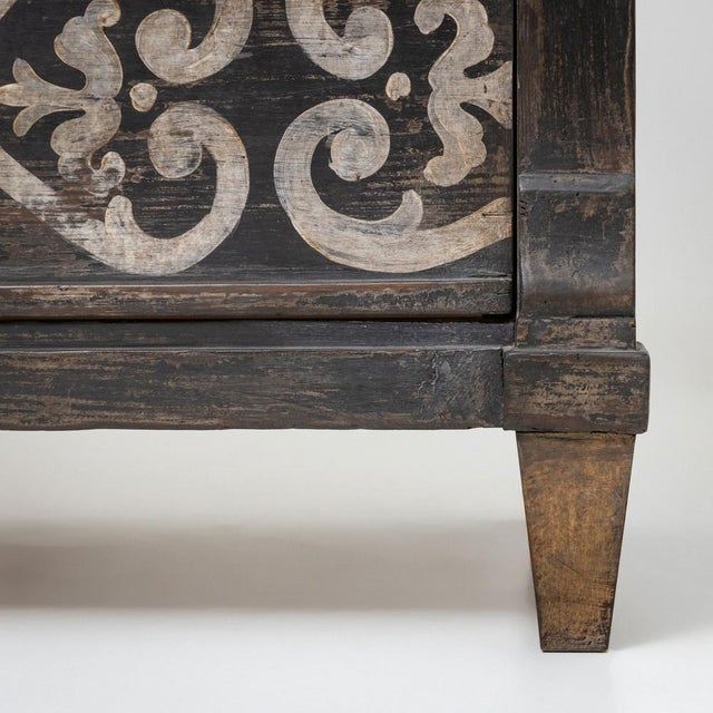 Wood Painted Chest of Drawers in Spruce For Sale - Image 7 of 10