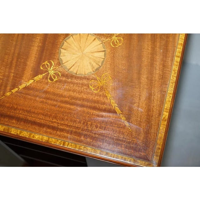 Wood Burr Walnut & Hardwood Revolving Bookcase, 1900s For Sale - Image 7 of 18