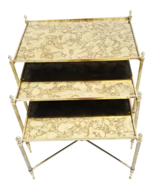 1960s Maison Bagues Nesting Tables - Set of 3
