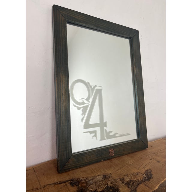 Brown Vintage Mirror, 1960s For Sale - Image 8 of 10