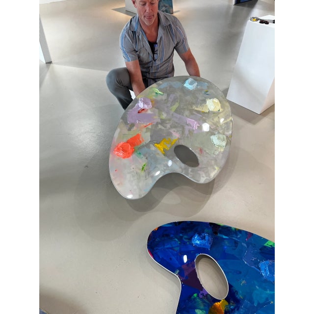 2020s Acrylic Painting by Belarusian Artist Yury Darashkevich “Behind the Scenes Palette #6 Soft” For Sale - Image 5 of 13