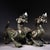 Traditional Late 20th Century Pair of Archaic Style Bronze Mythical Beast Figures For Sale - Image 3 of 10