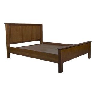 Mission Oak Panel Bed - Walnut For Sale