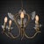 1940s Swedish Modern Scandinavian Chandelier in Brass & Glass with Prisms, 1940s For Sale - Image 5 of 13