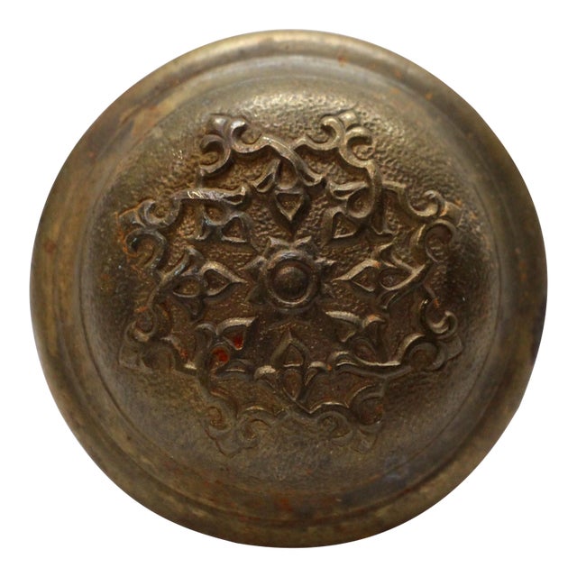 Antique 8 Fold Gothic Door Knob For Sale