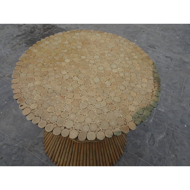 MC Guire Bamboo Rattan and Glass Dining Table, 1970s For Sale - Image 4 of 12