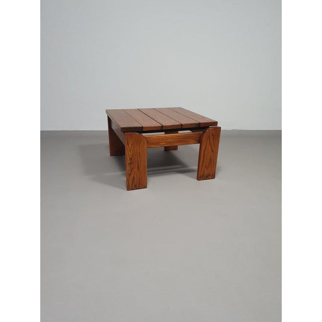 Oak Coffee Table, 1970s For Sale - Image 4 of 5