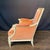Orange Antique French Louis XVI Painted Bergere Chairs or Armchairs -a Pair For Sale - Image 8 of 10
