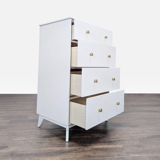 Modern Pottery Barn Teen Keaton Four Drawer Modern Dresser For Sale - Image 3 of 8