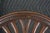 Antique Hepplewhite Carved Mahogany Oval Wheel Back Dining Side Desk Chair For Sale - Image 9 of 18