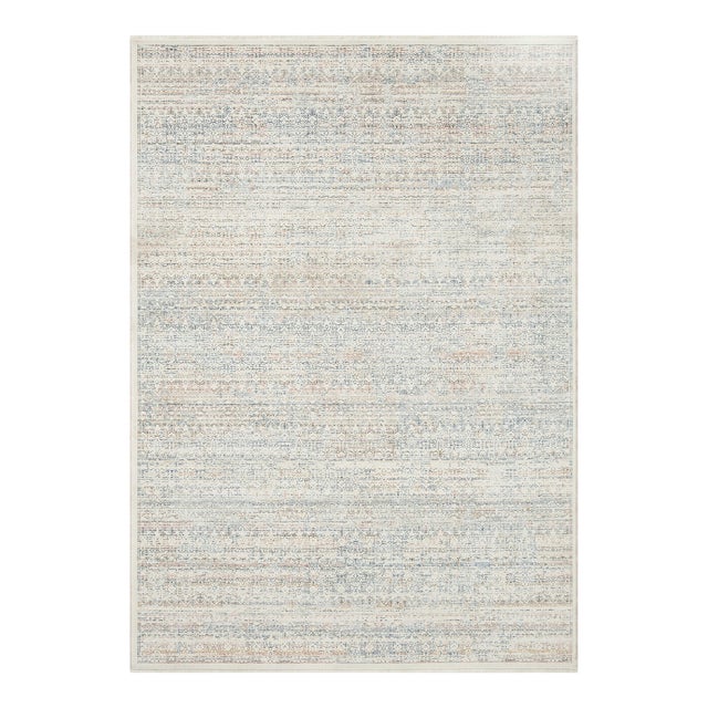 Amber Lewis x Loloi Zuma Ivory / Multi 2'-3" x 3'-10" Accent Rug For Sale