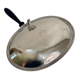 Vintage Silver-Plate Silent Butler Crumb Catcher For Sale