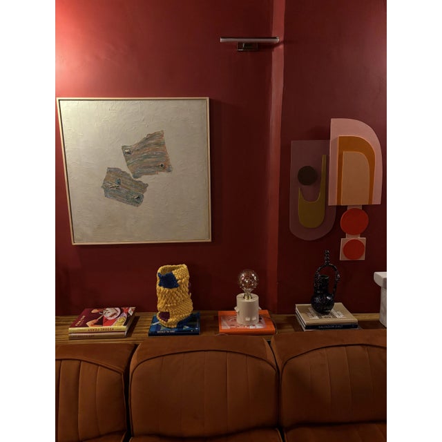 Contemporary Color Vase in Yellow by Mariadela Araujo For Sale - Image 3 of 4