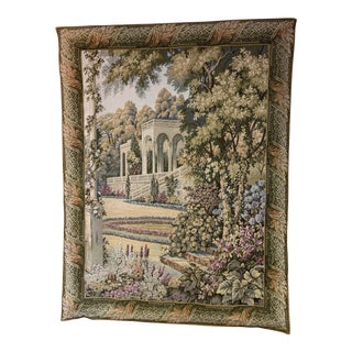 Vintage Circa 1990s Gobelin-Style Verdure Tapestry For Sale