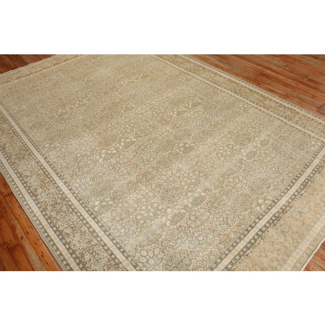 Contemporary Mid 20th Century Zabihi Collection Persian Tabriz Rug - 7'10" x 11'3" For Sale - Image 3 of 18