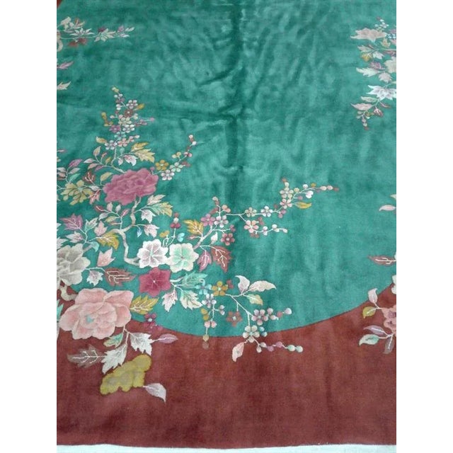 Chinese Early 20th Century Antique Chinese Peking Rug - 9′ × 12′ For Sale - Image 3 of 7