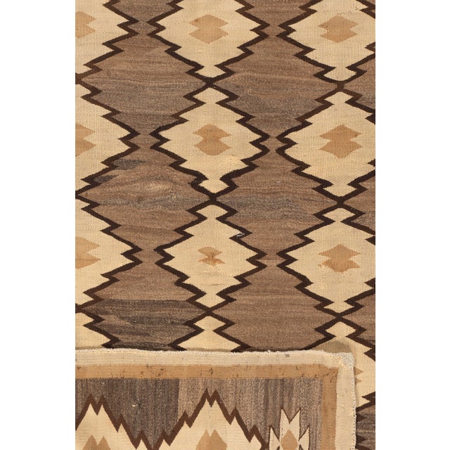 Antique Navajo Style Rug 4'5 X 5'8 For Sale In New York - Image 6 of 7