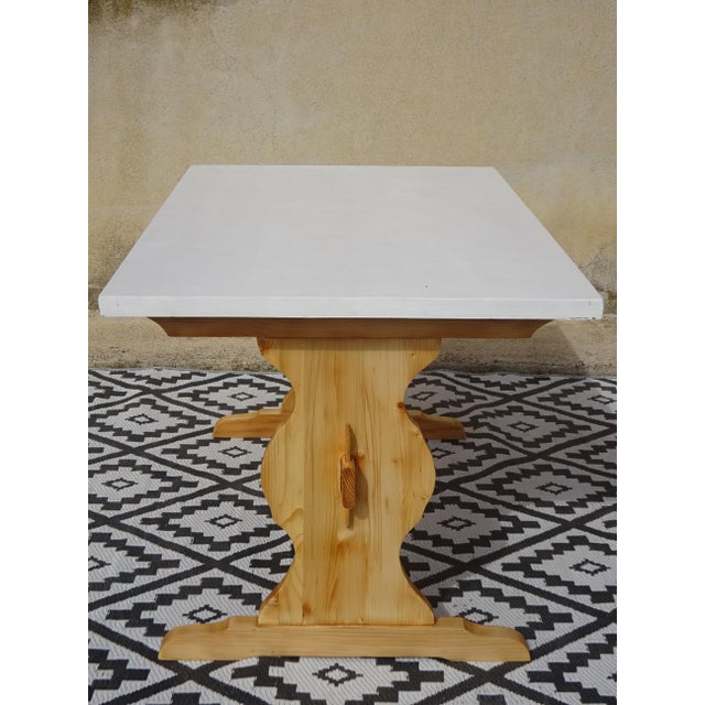 Vintage Monastery Dining Table in Pine, 1980s For Sale - Image 12 of 18