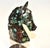 Emerald Natural Emerald Gemstone Horse Bust Hand Carved For Sale - Image 8 of 11