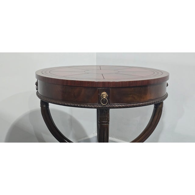 Wood Mahogany Occasional Centre Table, 1920 For Sale - Image 7 of 14