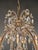 Antique French Louis XVI Style Chandelier Restored Crystal Drops Brass For Sale - Image 11 of 12