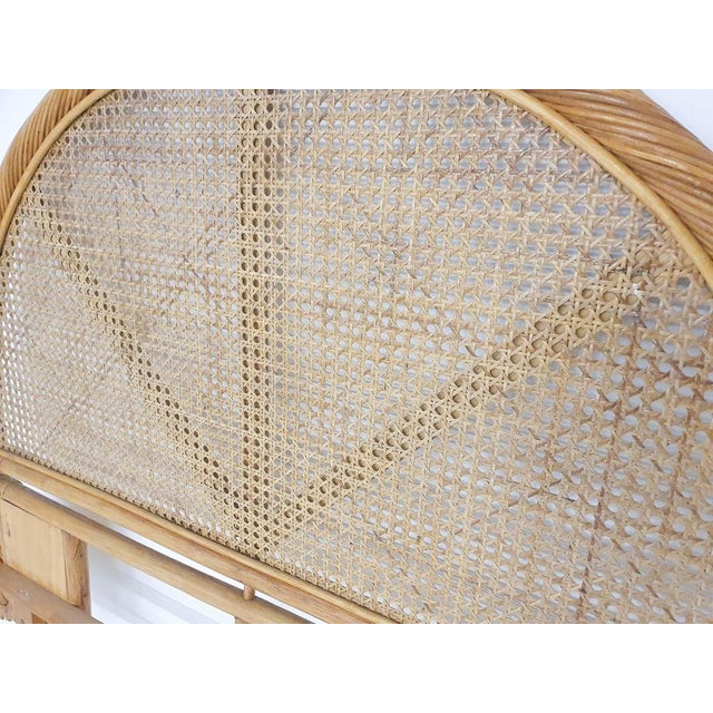 Mid-Century Rattan Headboard, 1970s For Sale - Image 4 of 5