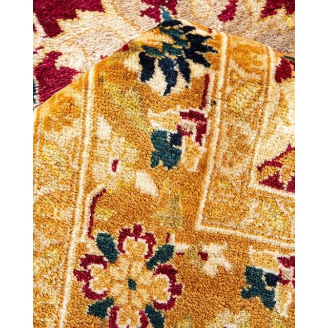 Textile Mogul, One-of-a-Kind Hand-Knotted Area Rug in Red, 8' 2" x 10' 2" For Sale - Image 7 of 8