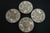 Chinese Export Famille Rose Medallion Porcelain Tea Cup & Saucer Set of 4 For Sale - Image 11 of 18