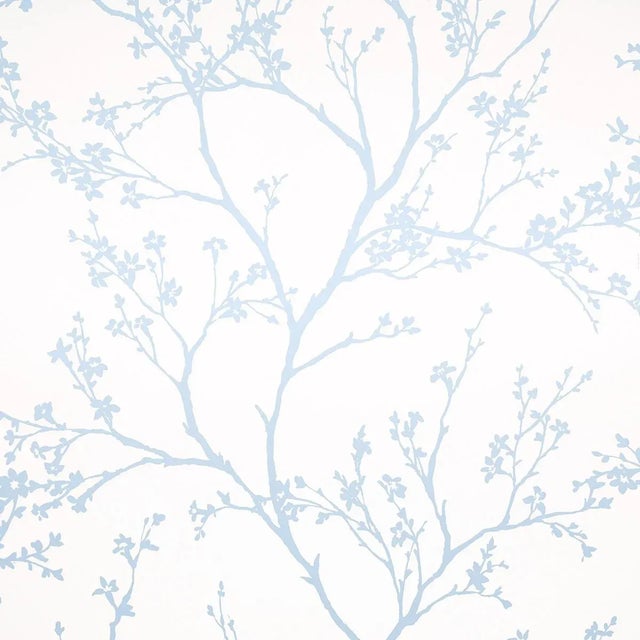 Schumacher Schumacher Twiggy Wallpaper in Sky For Sale - Image 4 of 4