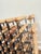 Modern Late 20th Century Modern Wood & Metal Grid Wine Rack | Holds 30 Bottles For Sale - Image 3 of 8