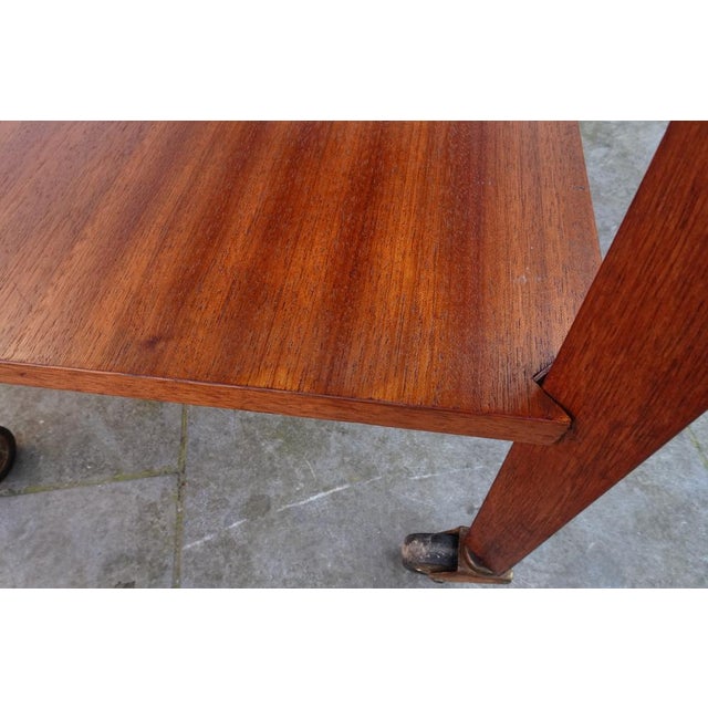 Vintage Teak Serving Trolley, 1950s For Sale - Image 14 of 16