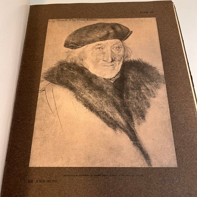 Early 20th Century Antique Drawings of Holbein Book For Sale - Image 5 of 14