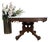 Antique Victorian Marble Top Walnut Side Table For Sale