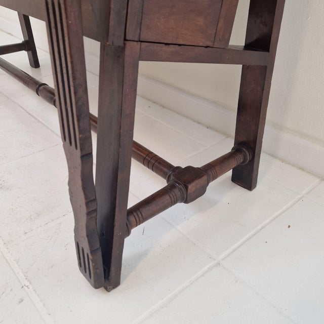 19th Century Mahogany Cartographic Display Cabinet with Drop-Front Viewing Table For Sale - Image 14 of 18