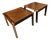 Exceptional Pair of Mid-Century Modern Zebrawood Side Tables With Contrasting Solid-Wood Joinery, Circa 1960s For Sale