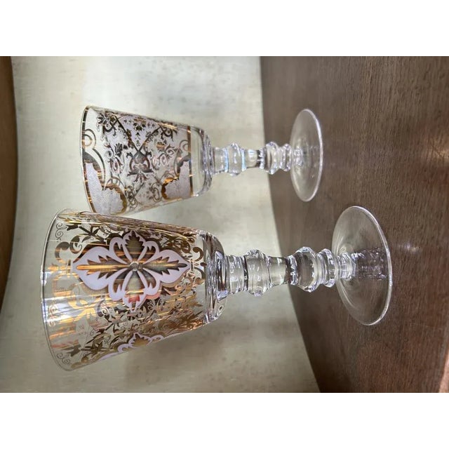 Contemporary Damasco White Chalice Glasses by Livellara, Set of 2 For Sale - Image 3 of 6