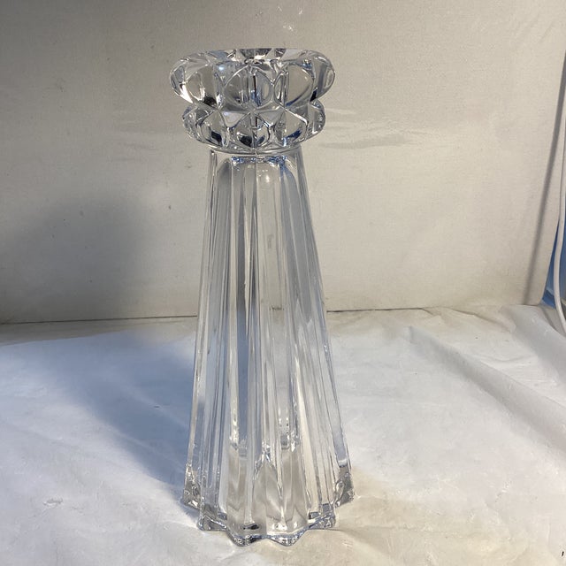 Early 20th Century Early 20th Century Heavy Rosenthal Crystal Vase/Candleholder For Sale - Image 5 of 12