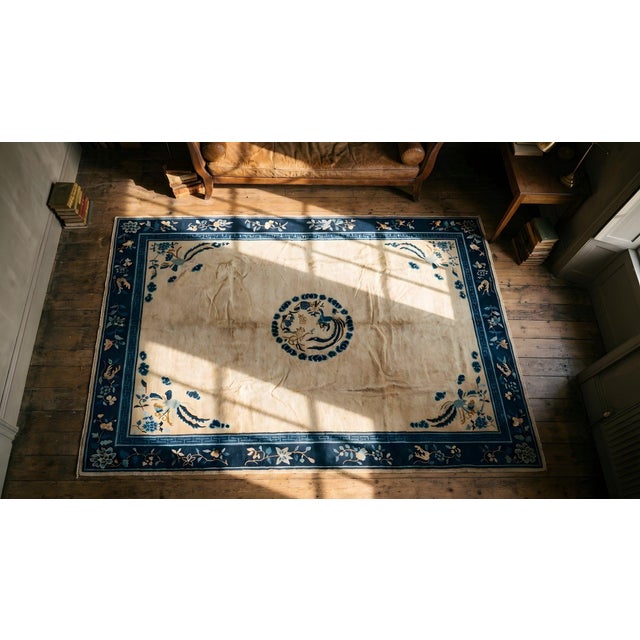 Early 20th Century Chinese Peking Carpet For Sale - Image 9 of 11