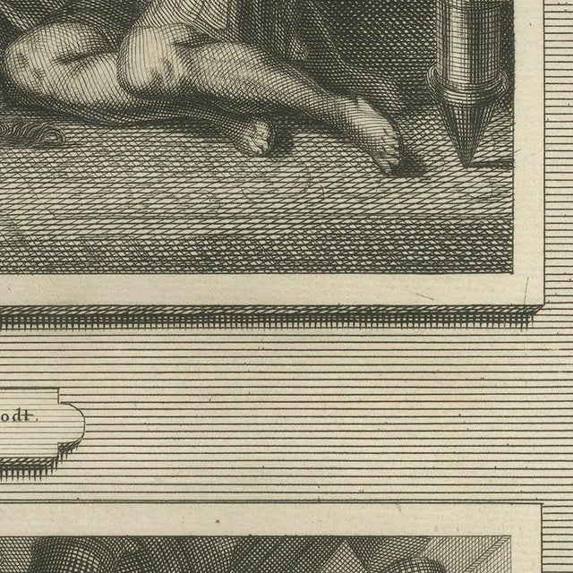 Pieter Mortier, Samson and Delilah and Samson Destroys the Temple of Dagon, Mortier , 1700, Engraving For Sale - Image 4 of 12