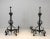This important pair of andirons is made of wrought iron. This is a very nice French work, the quality is very good with...