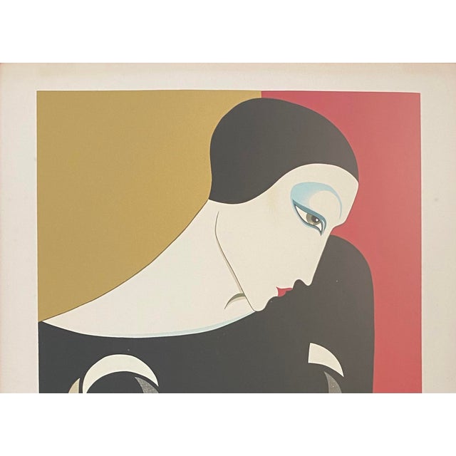 A fine decorative color lithograph in the Art Deco style. Signed and Numbered by the artist, Roberto Tortoli (Italian)....
