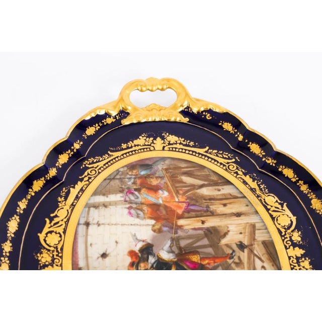 Antique French Valenciennes Tray in Porcelain by A. Moreaux, Late 19th Century For Sale - Image 9 of 15