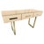 Beige Console Table with Murano Mirror Glass and Brass from Justfurnituress SRL For Sale - Image 6 of 6