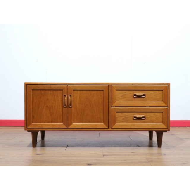 Mid Century Modern Vintage Teak Media Cabinet Credenza by G Plan Danish Style For Sale - Image 12 of 14