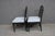 Set of 4 Hollywood Regency Ebonized Faux Bamboo Dining Side Chairs For Sale - Image 13 of 16