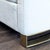 Metal Coaster Corliss Modern Loveseat With Gold Metal Base For Sale - Image 7 of 8