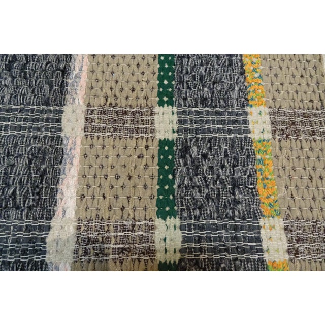 Textile Rag Rug Swedish Mid Century For Sale - Image 7 of 7