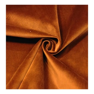 Brunschwig & Fils "Lubeck" Ginger Cotton Velvet- 6+4/5 Yards For Sale